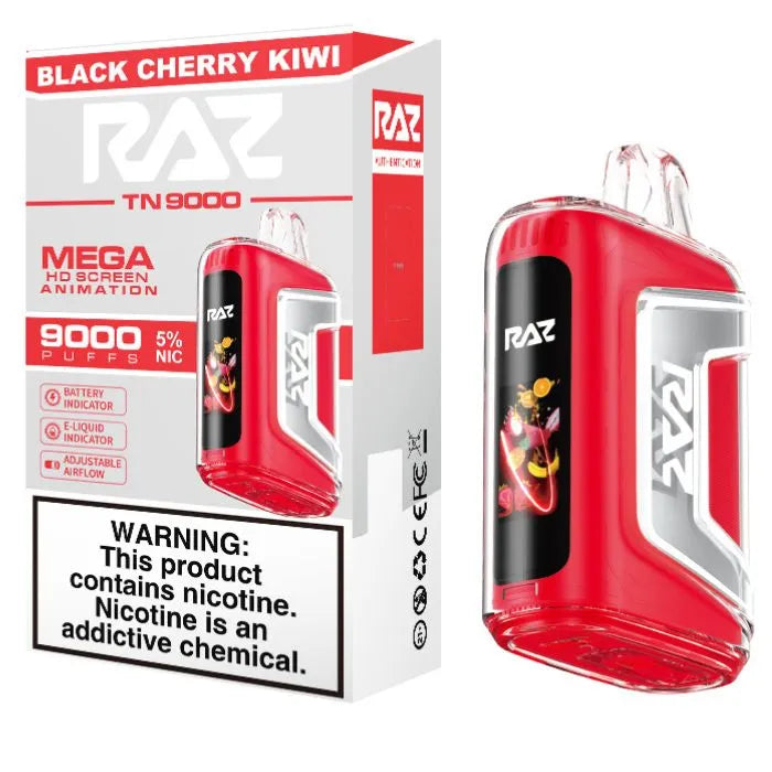 RAZ TN9000 Black Cherry Kiwi | RAZ VAPES WEBSITE