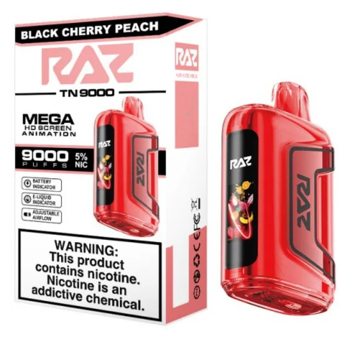 RAZ TN9000 Black Cherry Peach | RAZ VAPES WEBSITE