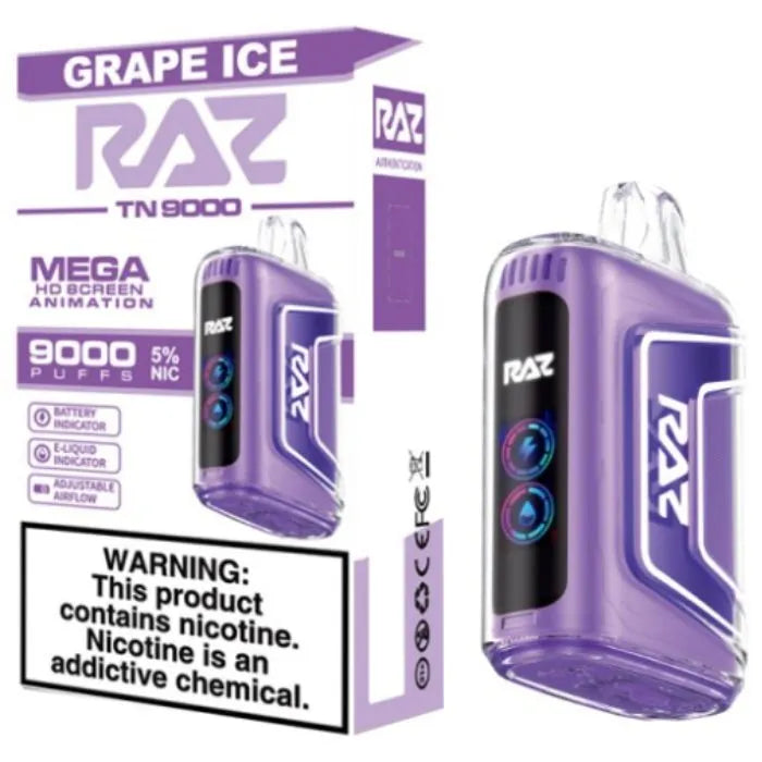 RAZ TN9000 Grape Ice | RAZ VAPES WEBSITE