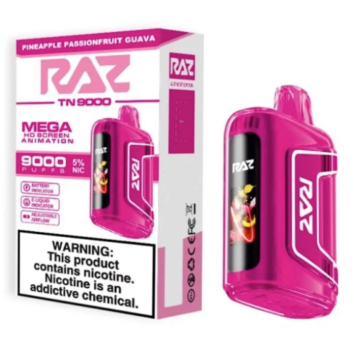 RAZ TN9000 Pineapple Passionfruit Guava | RAZ VAPES WEBSITE