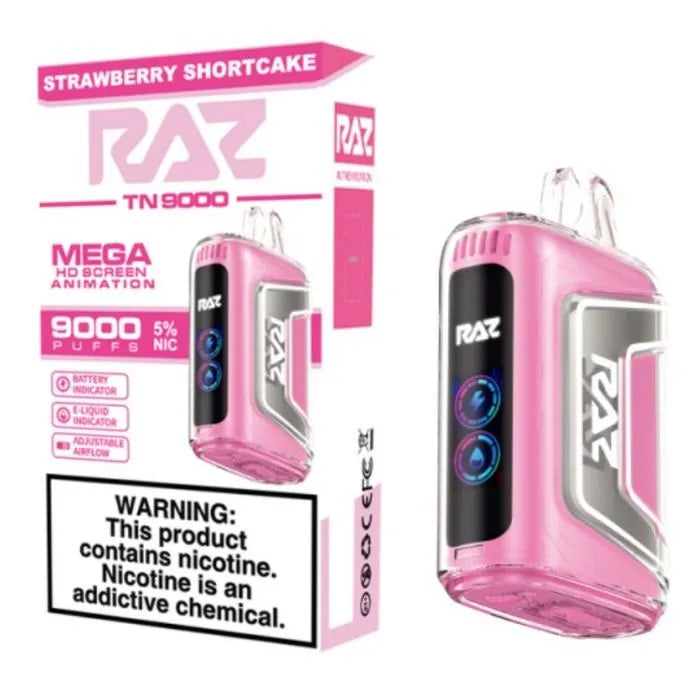 RAZ TN9000 Strawberry Shortcake | RAZ VAPES WEBSITE
