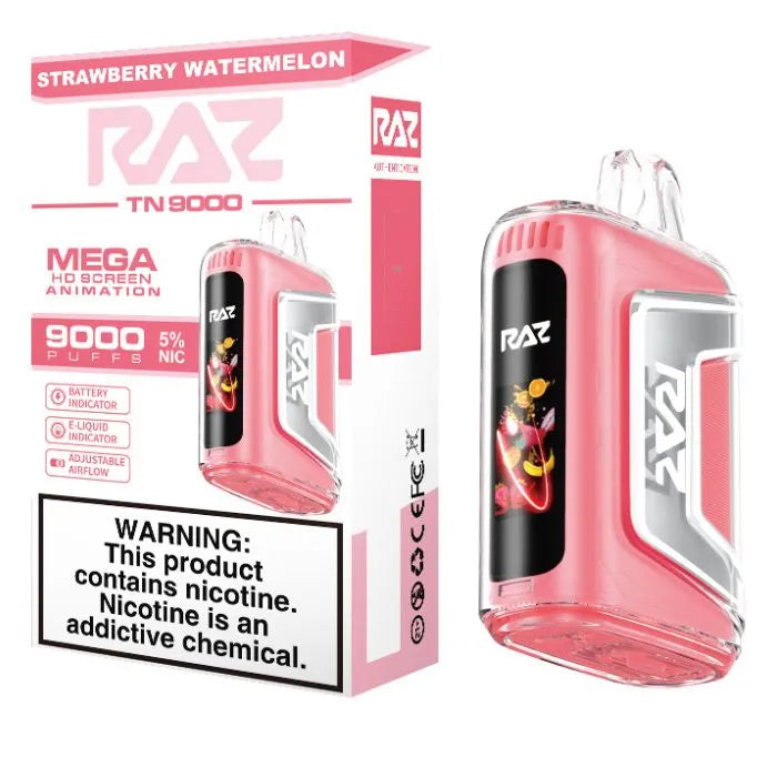RAZ TN9000 Strawberry Watermelon | RAZ VAPES WEBSITE